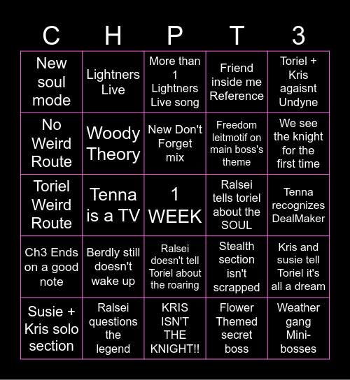 bingorune Bingo Card