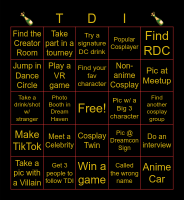 Total Drunk Bingo Card