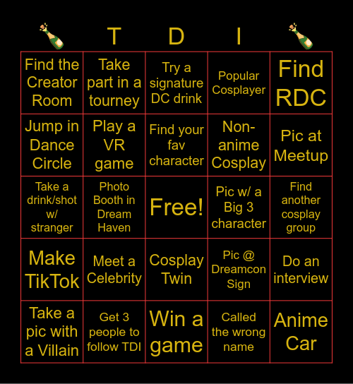Total Drunk Bingo Card