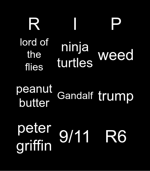 infinite craft Bingo Card
