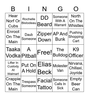 BC BINGO 5 Bingo Card