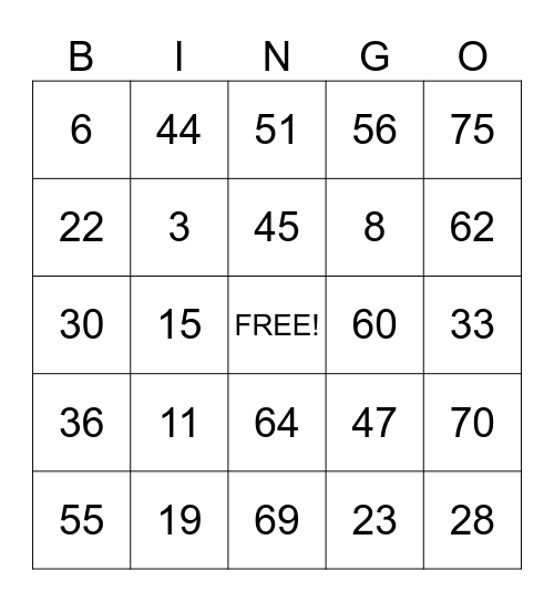 A60 Bingo Card a60-bingo-card