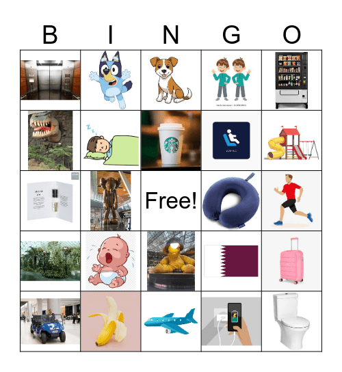 Doha Airport Bingo for Ivy Bingo Card
