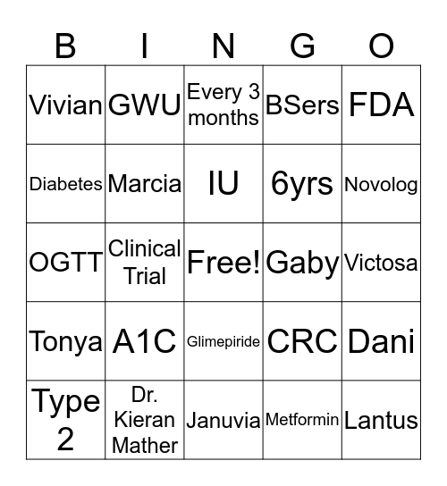 GRADE BINGO Card