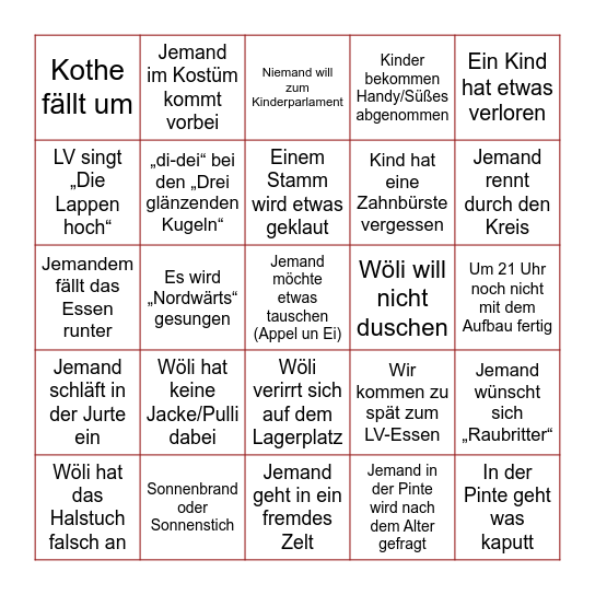 StuR*Rmvogel-Bingo Card