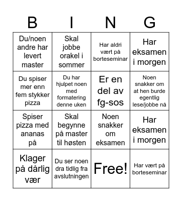 Orakelbingo Card