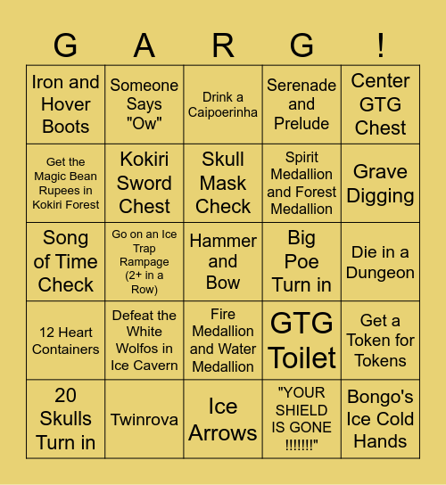 OMGLOLZOOTRWTFBINGO Card