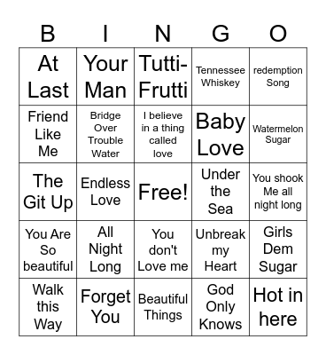 AM 7 Heating Up Bingo Card