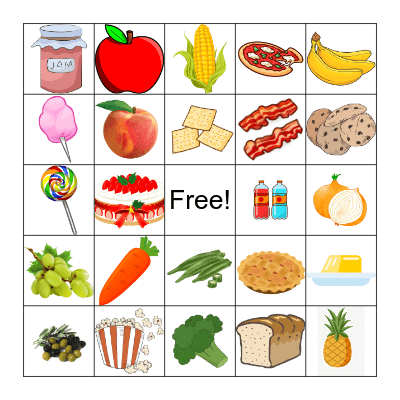 Food Month Bingo Card