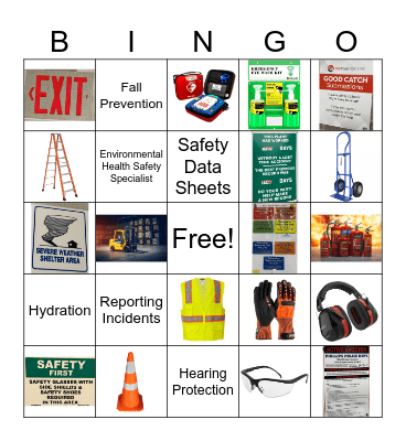 Safety Bingo Card