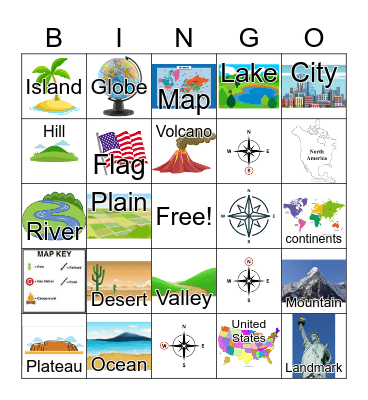 Social Studies Bingo Card