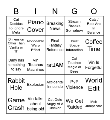 CatsCosyGames Bingo Card