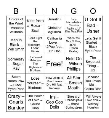 Summertime Fun! Bingo Card