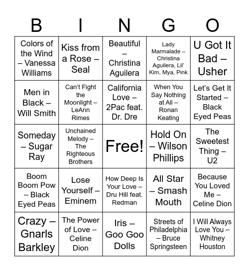 Summertime Fun! Bingo Card