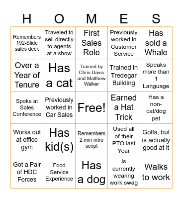 Psi Happy Hour Bingo Card