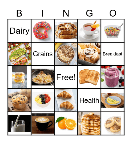 Breakfast Bingo Card