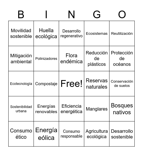 ECO-BINGO Card