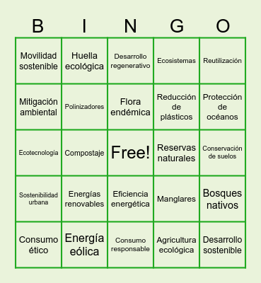 ECO-BINGO Card