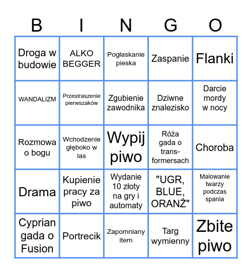 JARO BINGO Card