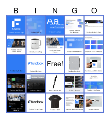 Fundbox New Brand Bingo Card