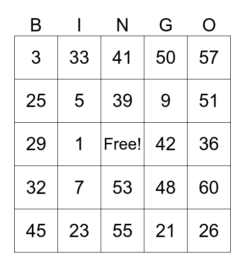 Are you HUNGRY? Bingo Card