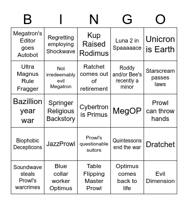 "If you get a row, you take a shot!" - Swerve Bingo Card