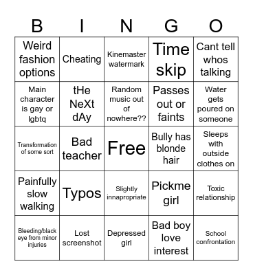 Gacha Bingo Card