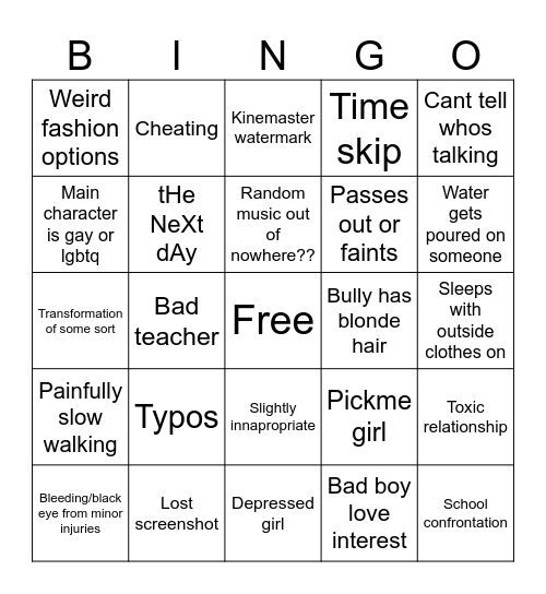 Gacha Bingo Card