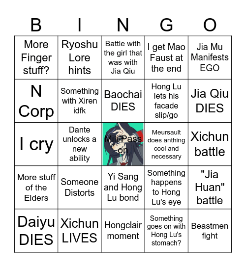 Part 3 Bingo Card