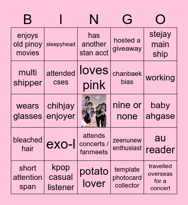 Gab’s Bingo Card