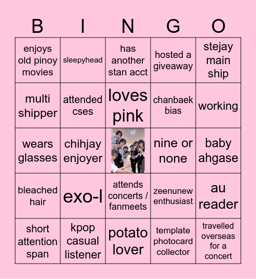 Gab’s Bingo Card