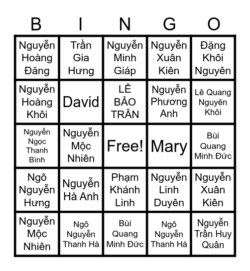 SUMMER CAMP THT Bingo Card