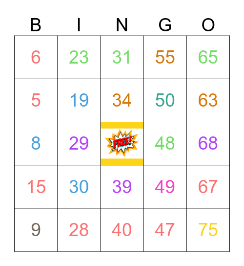 BINGO TIME! Bingo Card
