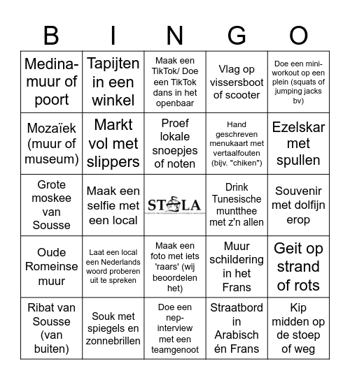 Sousse Bingo Card
