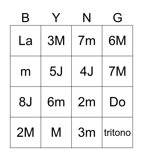 Bingo sin título Bingo Card