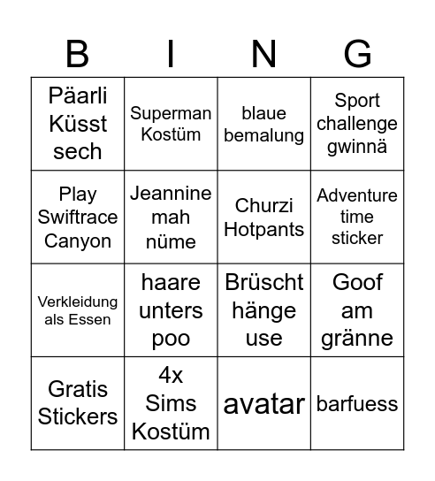 Faba 2025 Bingo Card