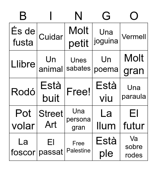 BINGO FOTOGRÀFIC Bingo Card