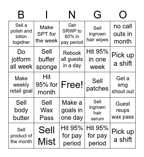 EWC BINGO CARD Bingo Card