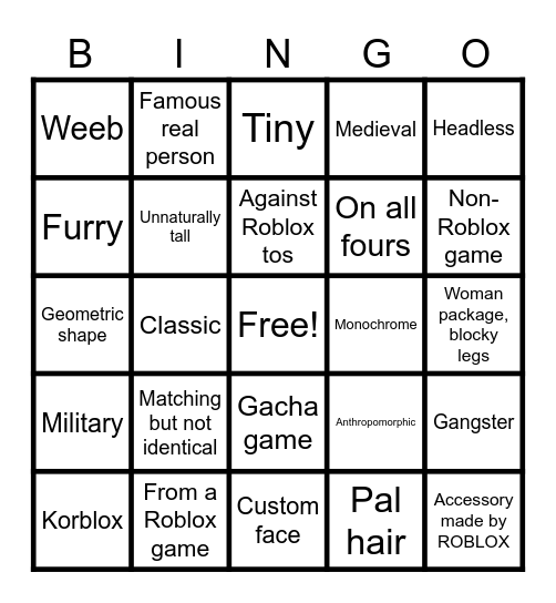 Avatar Bingo 2 Bingo Card