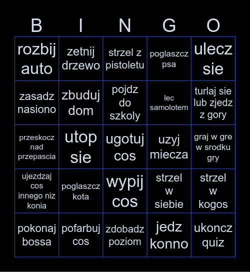 bigon Bingo Card