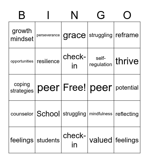 The End-Of-Year Counselor Chronicles Bingo Card