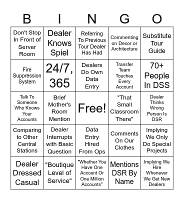 Visit Bingo Card