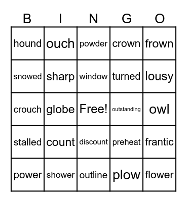 FUNdations 2 Bingo Card