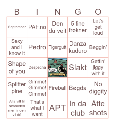 NIN & ANDRÉ Bingo Card
