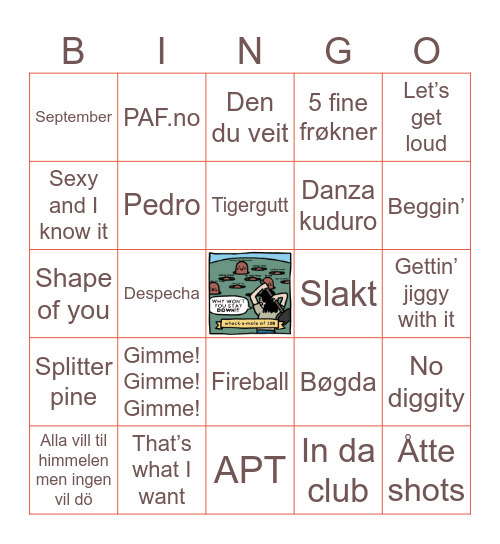 NIN & ANDRÉ Bingo Card