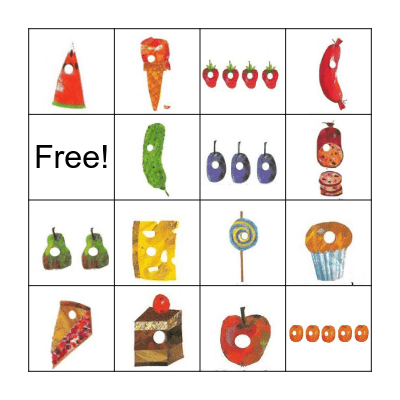 VERY HUNGRY CATERPILLAR BINGO Card