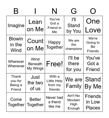 PSW Bingo Card
