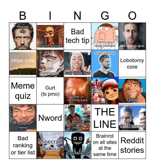 Bootleg Bingo Card