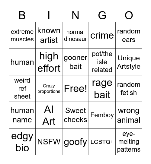 /image bingo Card