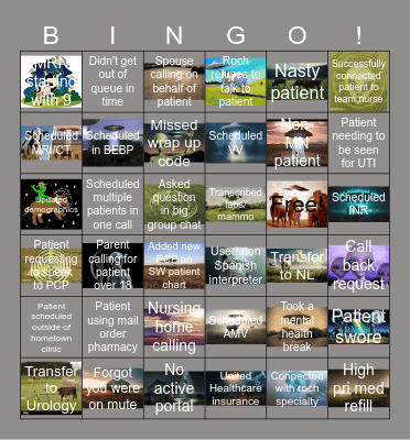 Bingo 5/30/2025 Bingo Card